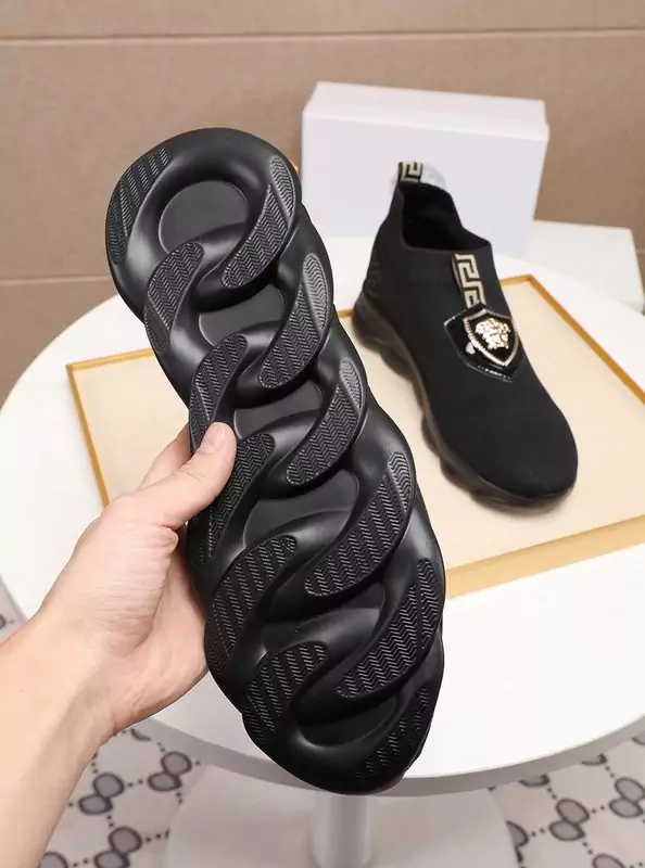 chaussure versace garcon pas cher medusa logo black